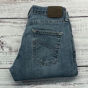 Lee Premium Select Women's Size 14 R Straight Adjustible Blue jeans